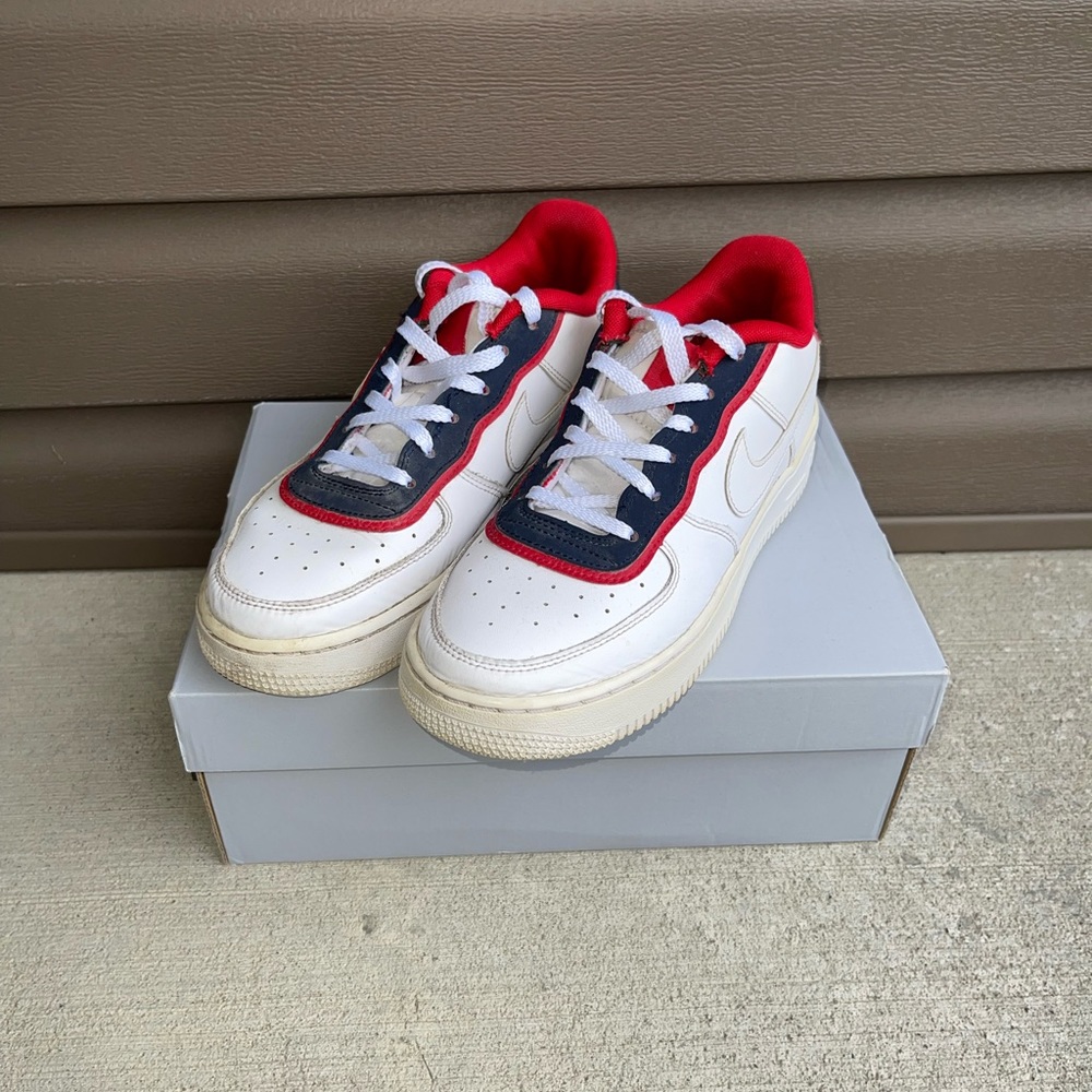 Air Force 1 Low Double Layer White Obsidian Red - Picture 6 of 9